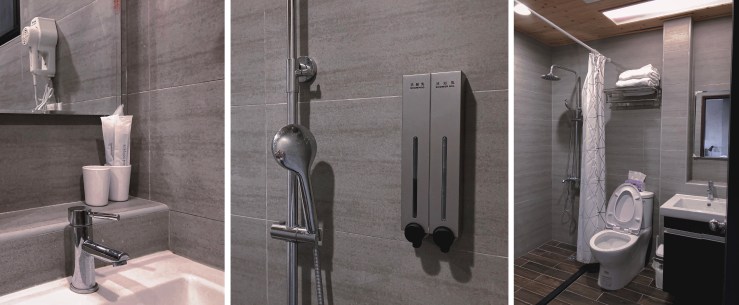 sansan小矮走跳日記- 三芝迎旭知旅民宿推薦 雙人房衛浴介紹