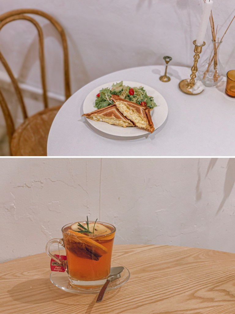 sansan小矮走跳日記-中山站咖啡廳 走進屋子裡 House go in 蛋沙拉烤土司