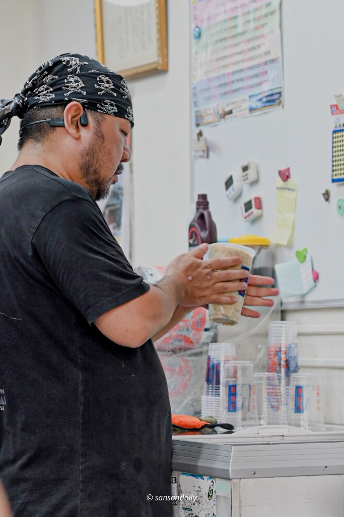 紅茶屋綠豆沙製作過程