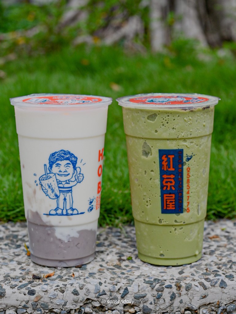 紅茶屋 芋頭牛奶和抹茶紅豆冰沙