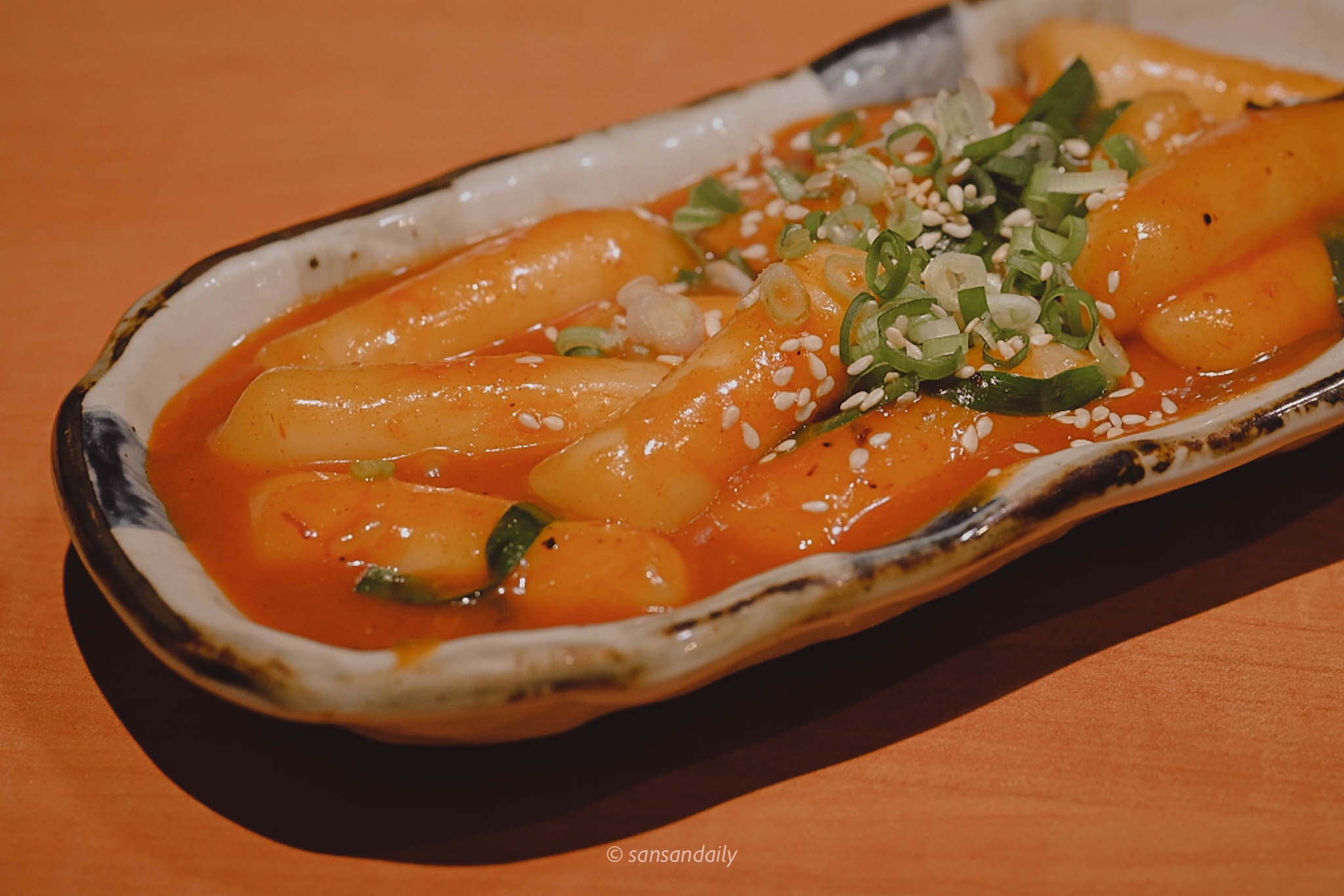 一盤韓式辣炒年糕