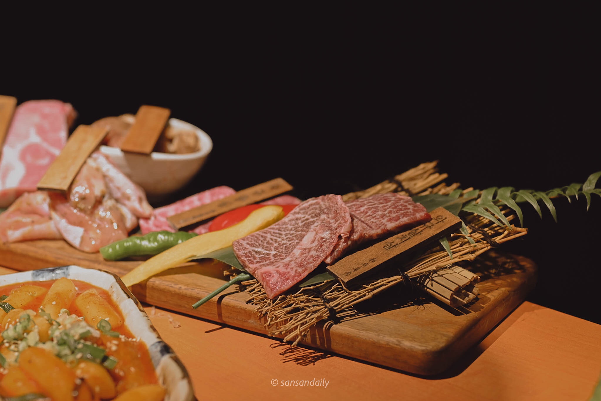 娘子韓食 油花分布很漂亮的和牛生肉