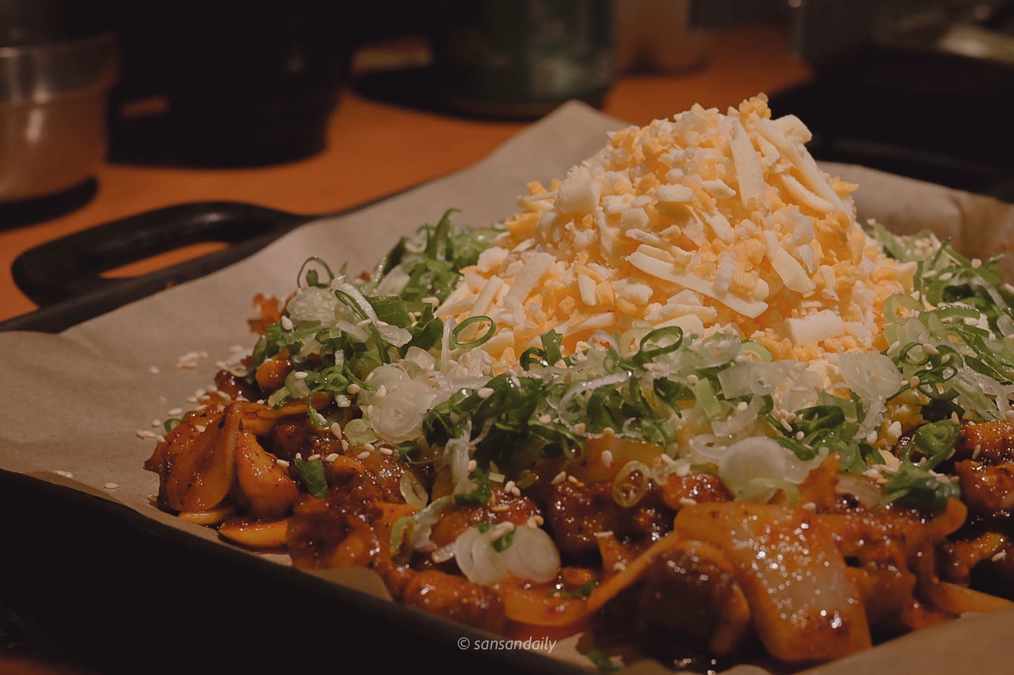 韓式雪花烤腸近拍特寫