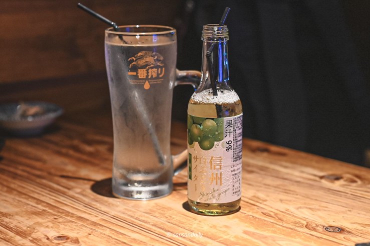 微風建一食堂進口飲品 takara白桃沙瓦&信州白葡萄汽水