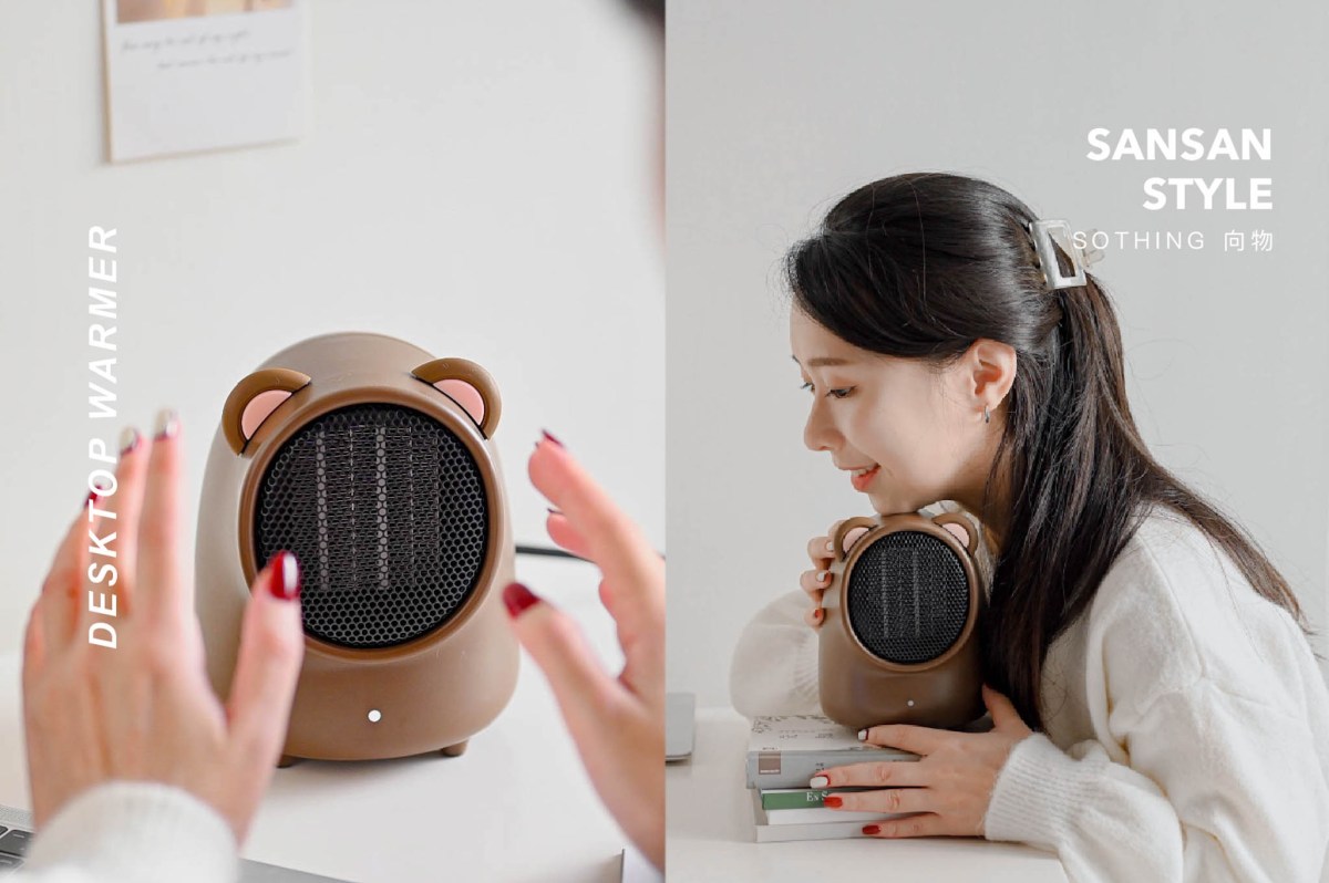 【向物SOTHING】冬天辦公室必備抗寒神器 可愛桌面暖風機推薦｜sansan開箱
