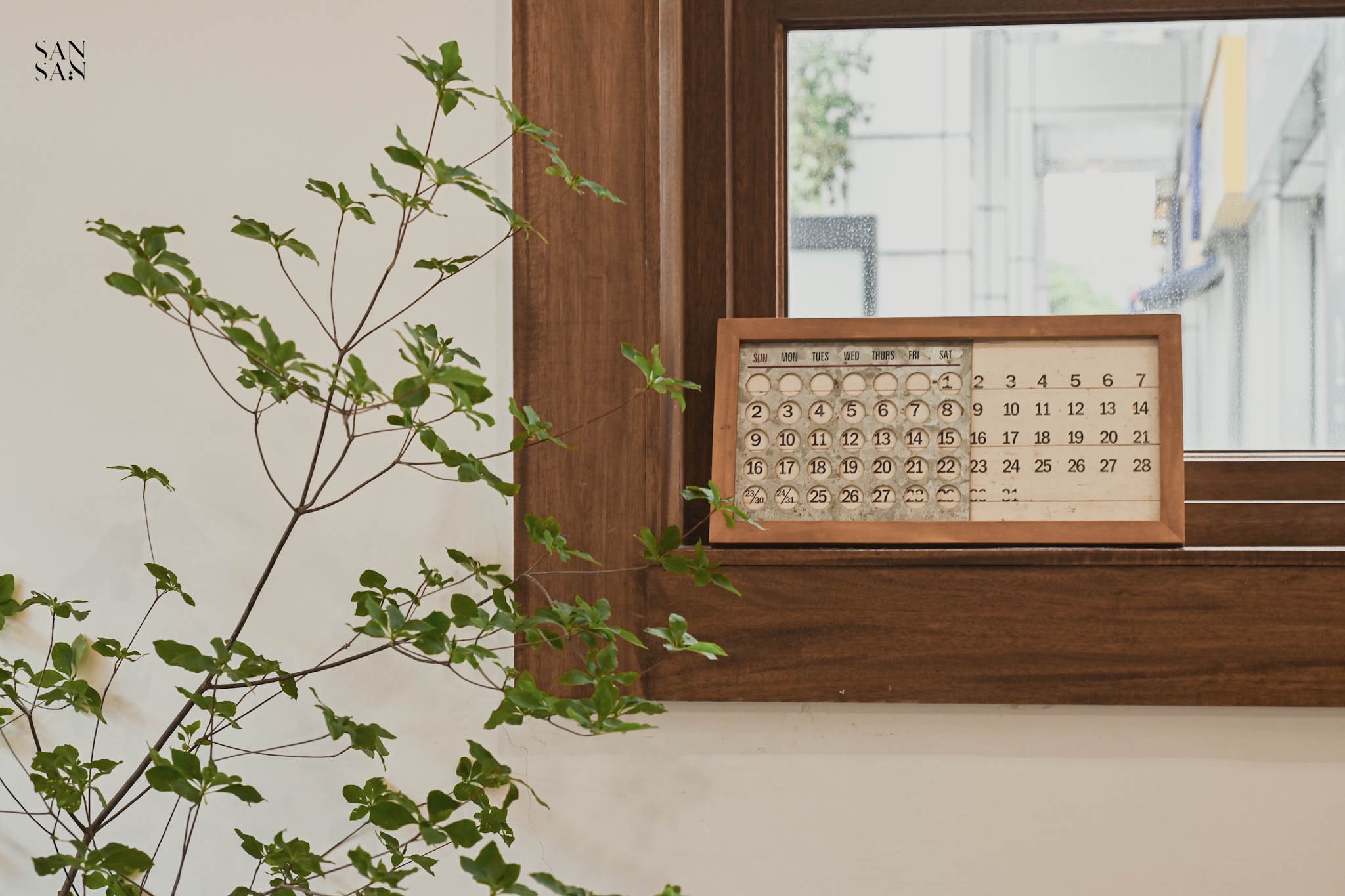 友美子珈琲 室內陳設和植栽