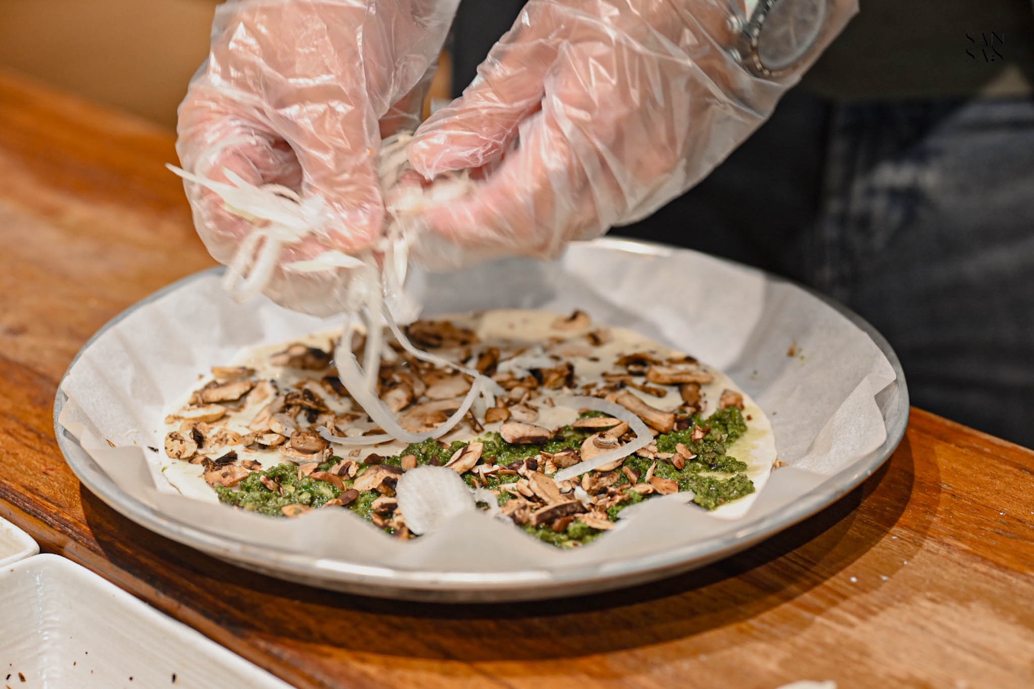 披薩DIY放食材畫面