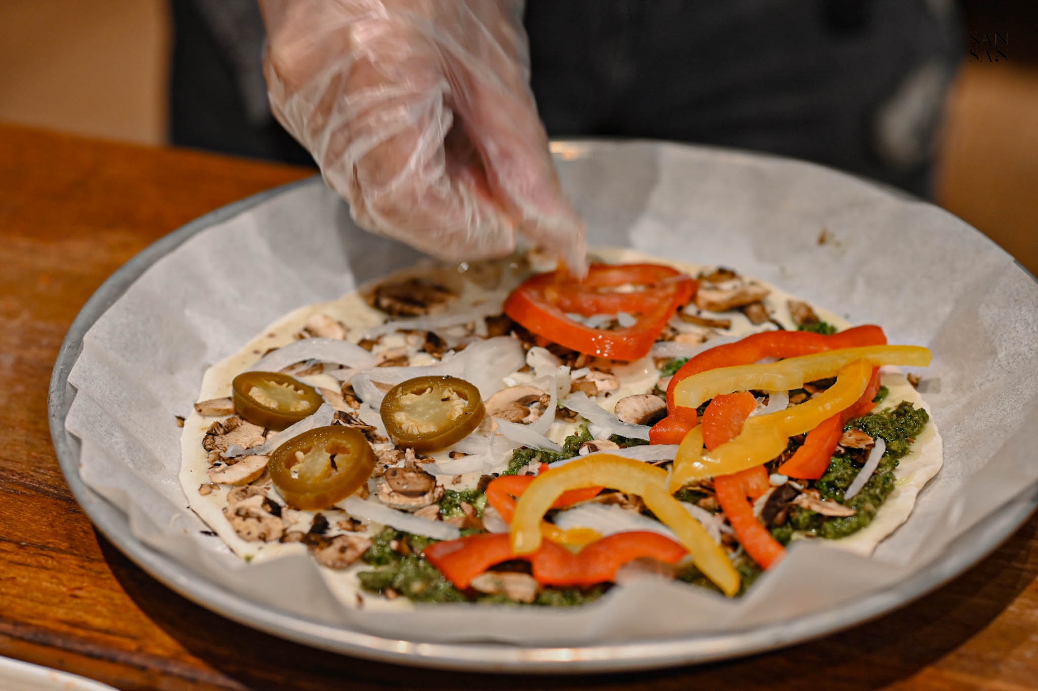 披薩DIY放食材畫面