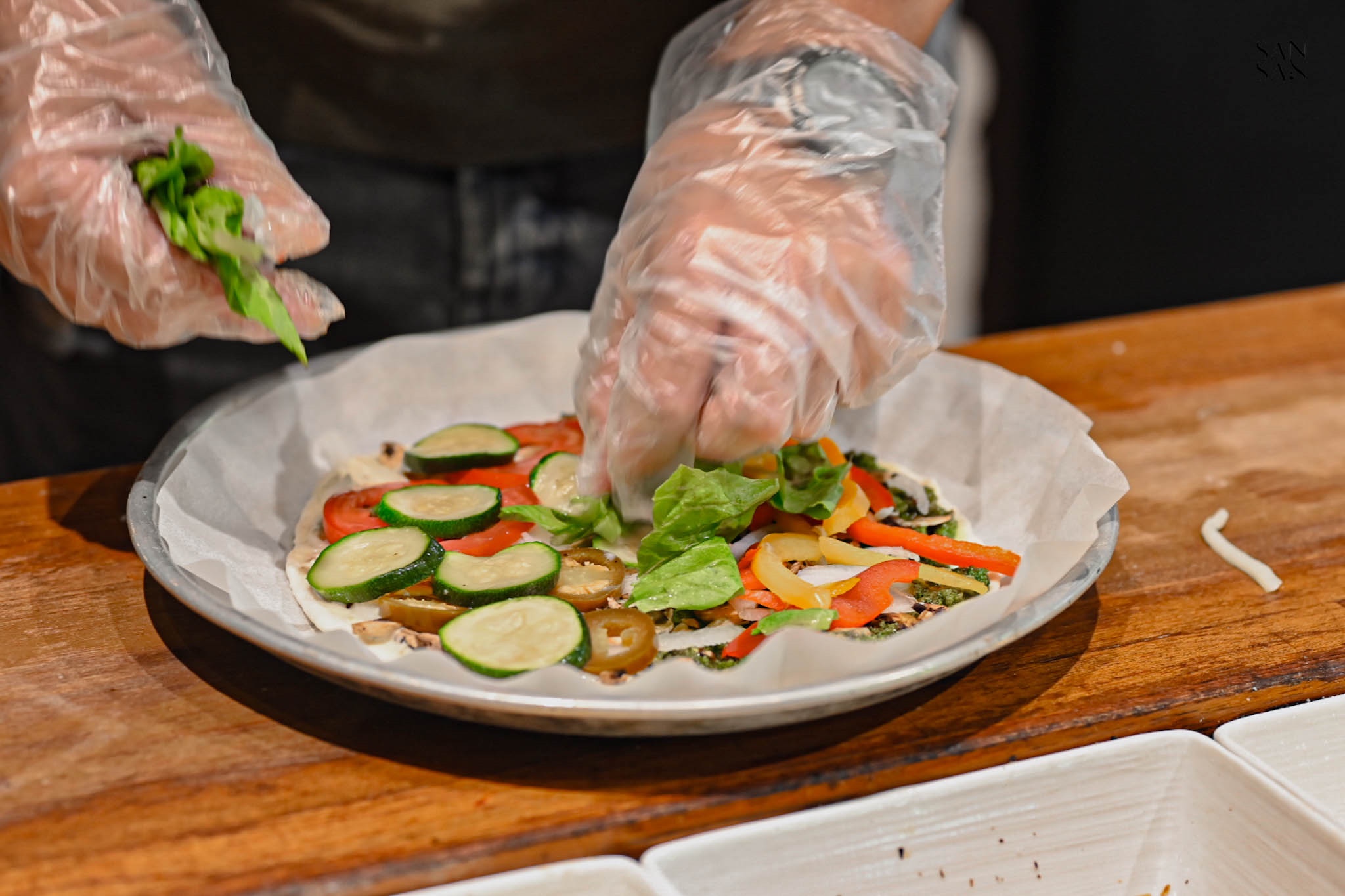 披薩DIY放食材畫面