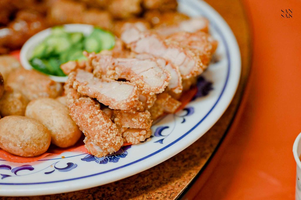 有雞料理招牌菜 四寶拼盤：雞捲特寫