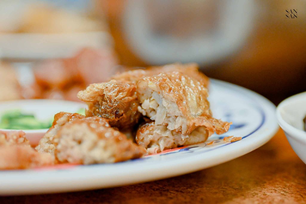 有雞料理招牌菜 四寶拼盤：雞捲特寫